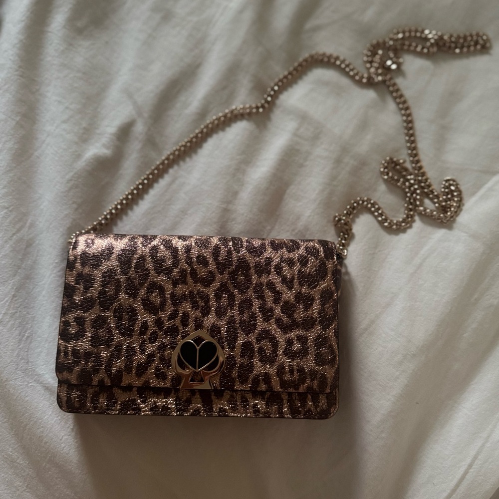 Kate Spade Metallic Leopard Crossbody Bag